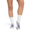 imageJockey Womens Socks Sport Crew Socks  3 PackWhite on GreyWhite on DenimWhite on Lavender