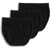 imageJockey Womens Underwear Comfies Microfiber French Cut  3 PackBlack