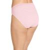 imageJockey Womens Underwear Comfies Microfiber French Cut  3 PackDeep LagoonSubtle MintCoral Mist Stripe