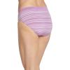 imageJockey Womens Underwear Comfies Microfiber French Cut  3 PackRoseGreyPink Stripe