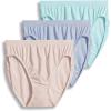 imageJockey Womens Underwear Comfies Microfiber French Cut  3 PackTeal BluePeriwinklePeach Rose