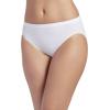 imageJockey Womens Underwear Comfies Microfiber French Cut  3 PackWhiteShellWhite