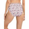 imageJockey Womens Underwear Elance French Cut  6 PackBleachedElissa FloralSilver Plum
