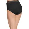 imageJockey Womens Underwear No Panty Line Promise Tactel Lace Hip BriefBlack