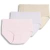 imageJockey Womens Underwear Supersoft Breathe Brief  3 PackFrothy PinkWhiteEgyptian Scroll