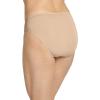 imageJockey Womens Underwear Supersoft French Cut  3 PackBlackLightIvory