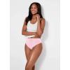 imageJockey Womens Underwear Supersoft French Cut  3 PackFrothy PinkWhiteEgyptian Scroll