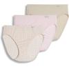 imageJockey Womens Underwear Supersoft French Cut  3 PackPastel PinwheelSandFrosty Pink