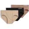 imageJockey Girls Underwear Girls Seamfree Microfiber Hipster  3 PackLightBlackLight