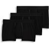 imageJockey Mens Chafe Proof Pouch Cotton Stretch 3quot Trunk  3 PackBlack