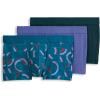 imageJockey Mens Chafe Proof Pouch Cotton Stretch 3quot Trunk  3 PackFuture DuskSpliced CirclesOcean Sky