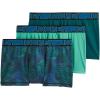 imageJockey Mens Underwear Active Microfiber 25quot Trunk  3 PackTeal BreezeJagged Cool OmbreDeep Lagoon