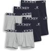 imageJockey Mens Underwear ActiveStretch 4quot Boxer Brief  6 PackTrue NavyGrey HeatherTrue Navy