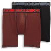 imageJockey Mens Underwear Big Man Active Microfiber 9quot Long Leg Boxer Brief  2 PackTimescape GeoBlack