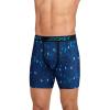 imageJockey Mens Underwear Big Man Chafe Proof Pouch Microfiber 6quot Boxer Brief  2 PackReptilian BluesReally Teal