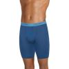 imageJockey Mens Underwear Chafe Proof Pouch Ultra Soft Modal 85quot Long Leg Boxer BriefAtlantic Blue