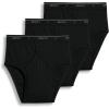 imageJockey Mens Underwear Classic Low Rise Brief  3 PackBlack