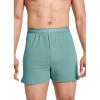 imageJockey Mens Underwear Organic Cotton Stretch 4quot BoxerAquamarine