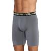 imageJockey Mens Underwear Sport Stability Pouch Microfiber 11quot Quad ShortVulcan