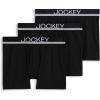 imageJockey Mens Underwear True Style 4quot Trunk  3 PackBlack Night