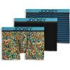 imageJockey Mens Underwear True Style 4quot Trunk  3 PackBright TropicsBlackShoreline Stripe