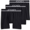 imageJockey Mens Underwear True Style 6quot Boxer Brief  3 PackBlack