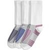 imageJockey Womens Socks Sport Crew Socks  3 PackWhite on GreyWhite on DenimWhite on Lavender
