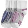 imageJockey Womens Socks Sport Quarter Socks  3 PackWhite on GreyWhite on DenimWhite on Lavender