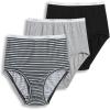 Grey Heather/Simple Stripe/Black