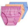 imageJockey Womens Underwear Comfies Microfiber French Cut  3 PackLavender Scent StripePeach SmoothiePicasso Blue