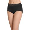 imageJockey Womens Underwear No Panty Line Promise Tactel Lace Hip BriefBlack