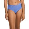 imageJockey Womens Underwear No Panty Line Promise Tactel Lace Hip BriefIris Blue