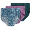 imageJockey Womens Underwear Supersoft Breathe Brief  3 PackNoisy PrintSilver PlumCactus Pine