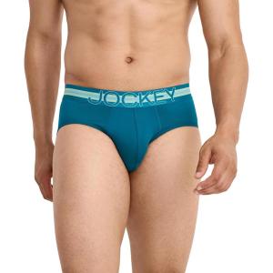 imageJockey Mens Underwear Sport Stability Pouch Microfiber BriefReally Teal