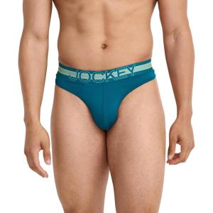 imageJockey Mens Underwear Sport Stability Pouch Microfiber ThongReally Teal