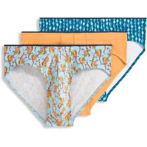imageJockey Mens Underwear True Style Bikini  3 PackIguanasColorado DawnDiamond Strands