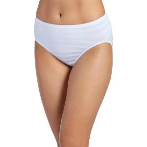 imageJockey Womens Matte ampamp Shine Seamfree Hi CutWhite