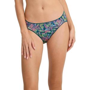 imageJockey Womens No Panty Line Promise Tactel Hi CutReally Teal Parakeet Paradise