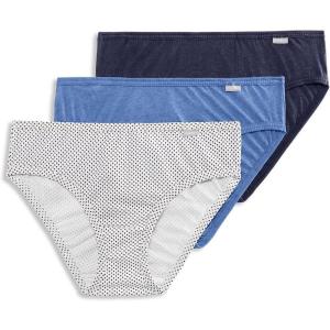 imageJockey Womens Plus Size Elance Bikini  3 PackDeep Blue HeatherDeep Blue DotSea Blue Heather