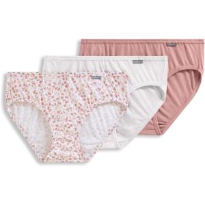 imageJockey Womens Plus Size Elance Bikini  3 PackDiamond WhitePrim FloralEarth Rose