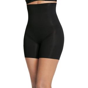 imageJockey Womens Shapewear Skimmies Seamfree Core Body Smoothing HighWaist MidThigh ShortBlack