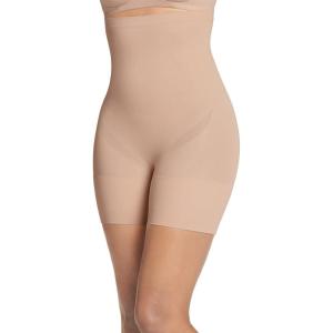 imageJockey Womens Shapewear Skimmies Seamfree Core Body Smoothing HighWaist MidThigh ShortLight