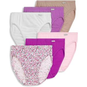 imageJockey Womens Underwear Elance French Cut  6 PackPretty Purple MeadowLavender ScentPink OpalWhiteFab FuchsiaLight