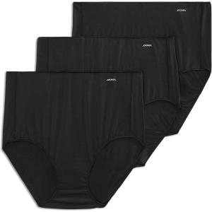 imageJockey Womens Underwear No Panty Line Promise Tactel Brief  3 PackBlack
