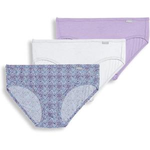 imageJockey Womens Underwear Supersoft BikiniCrochet TileSoft LilacWhite