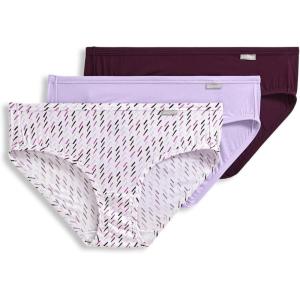 imageJockey Womens Underwear Supersoft BikiniFerris White ChevronSheer LilacDeep Sangria