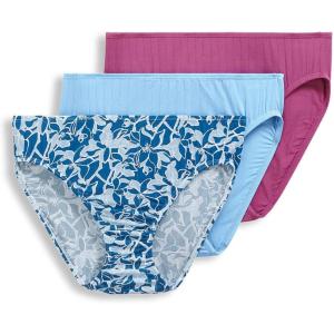 imageJockey Womens Underwear Supersoft French Cut  3 PackDahliaFresh Air BlueMelody