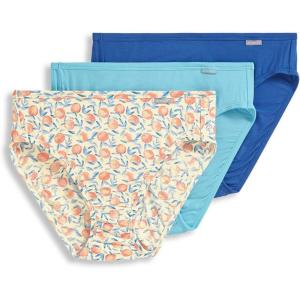 imageJockey Womens Underwear Supersoft French Cut  3 PackPretty PeachesCaspian SeaTrue Blue