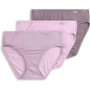imageJockey Womens Underwear Supersoft French Cut  3 PackPurple Clove GeoSmokey PurpleTwilight Sands
