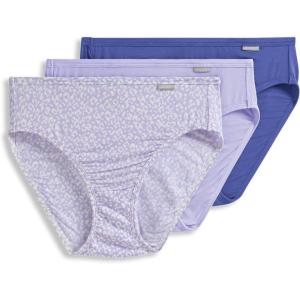 imageJockey Womens Underwear Supersoft French Cut  3 PackSerene Leopard PrintViolet VeilFuture Dusk